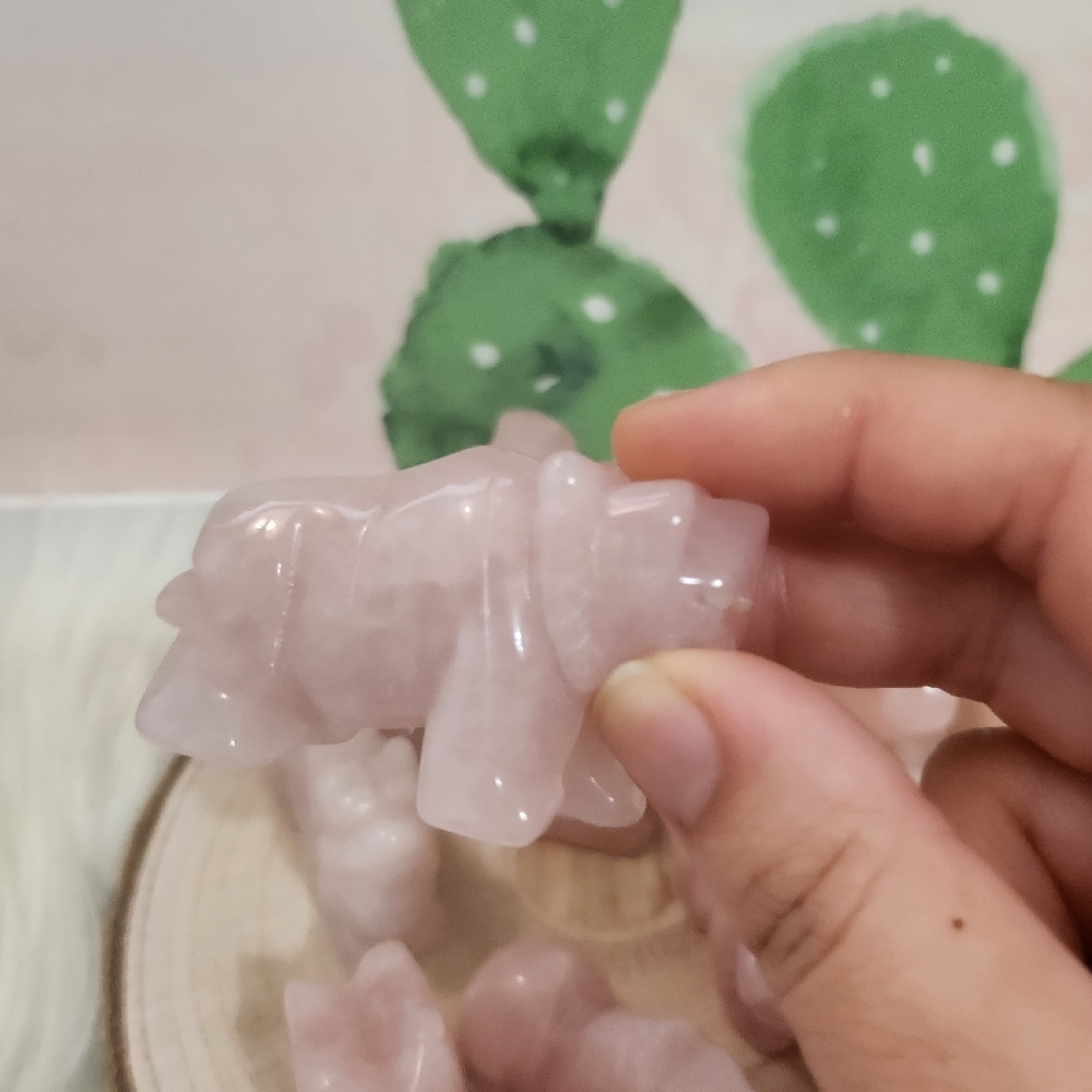 12 rose quartz zodiac animals - Picture 6 of 6